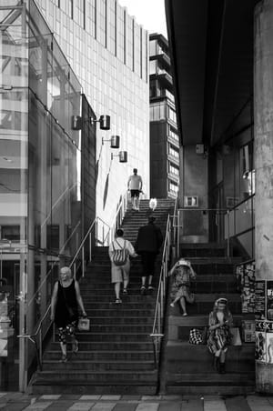 Stairs  and benches